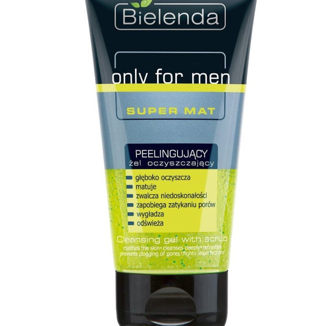 Bielenda Only For Men Super Mat peelingujący żel oczyszczający 150ml