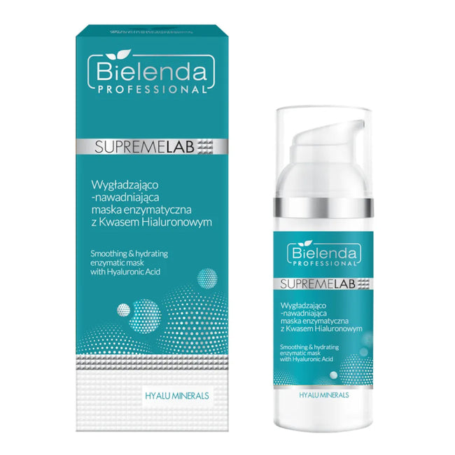 Bielenda Professional SupremeLab Hyalu Minerals wygładzająco-nawadniająca maska enzymatyczna z kwasem hialuronowym 50ml