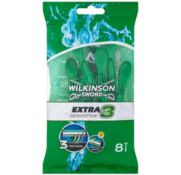 Wilkinson Extra3 Sensitive jednorazowe maszynki do golenia dla mężczyzn 8szt