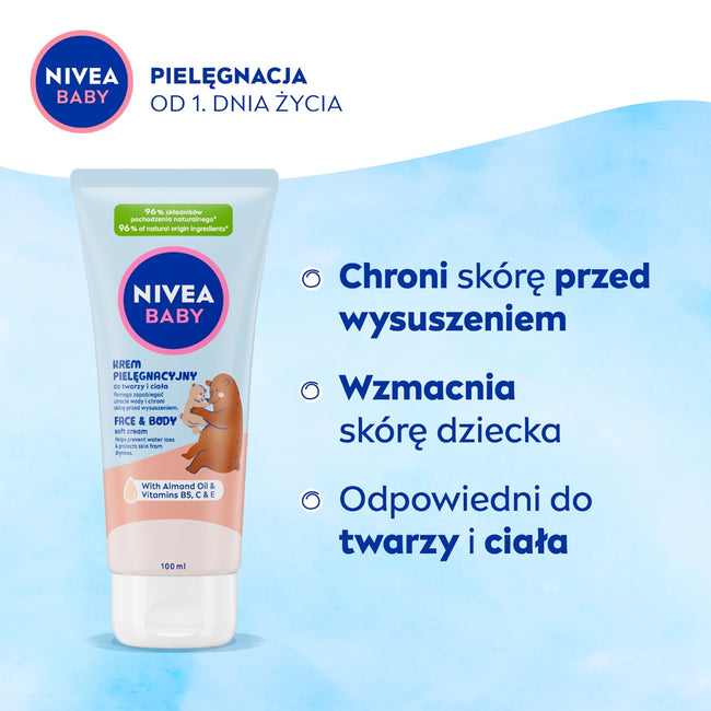 Nivea Baby krem pielęgnacyjny do twarzy i ciała 100ml