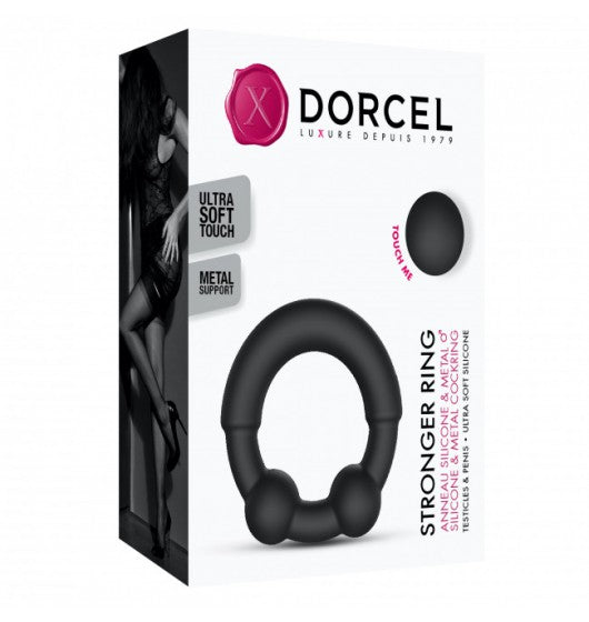 Marc Dorcel Stronger Ring pierścień erekcyjny stymulujący penisa i jądra