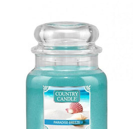 Country Candle Średnia świeca zapachowa z dwoma knotami Paradise Breeze 453g