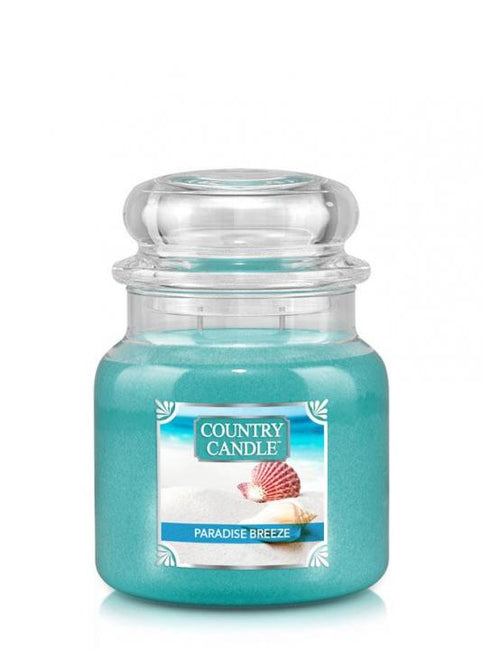 Country Candle Średnia świeca zapachowa z dwoma knotami Paradise Breeze 453g