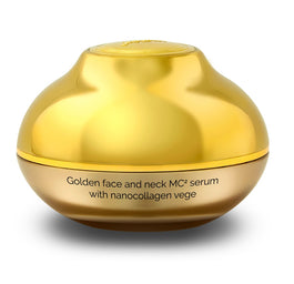 HiSkin SkinLed Golden Face And Neck MC2 Serum With Nanocollagen Vege kolagenowe złote serum do twarzy refill 30ml