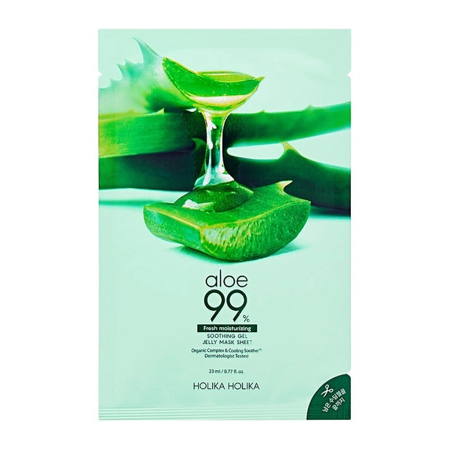 HOLIKA HOLIKA Aloe 99% Soothing Gel Jelly Mask Sheet nawilżająca maska w płachcie 23ml