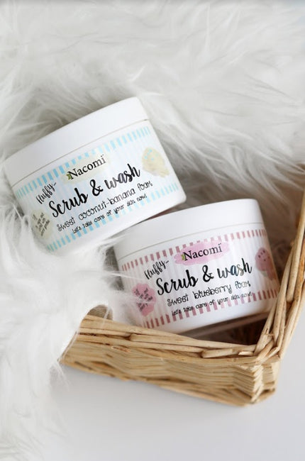 Nacomi Scrub & Wash piankowy peeling do ciała Sweet Blueberry 180 ml