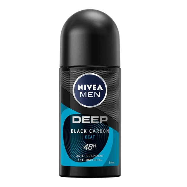 Nivea Men Deep Black Carbon Beat antyperspirant w kulce z aktywnym węglem 50ml