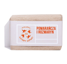 Mydlarnia Cztery Szpaki Mydło naturalne w kostce Pomarańcza i Rozmaryn 110g
