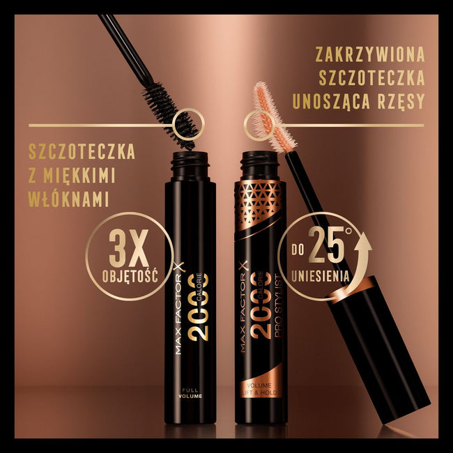 Max Factor 2000 Calorie Pro Stylist unoszący i nadający objętości tusz do rzęs Black 9ml