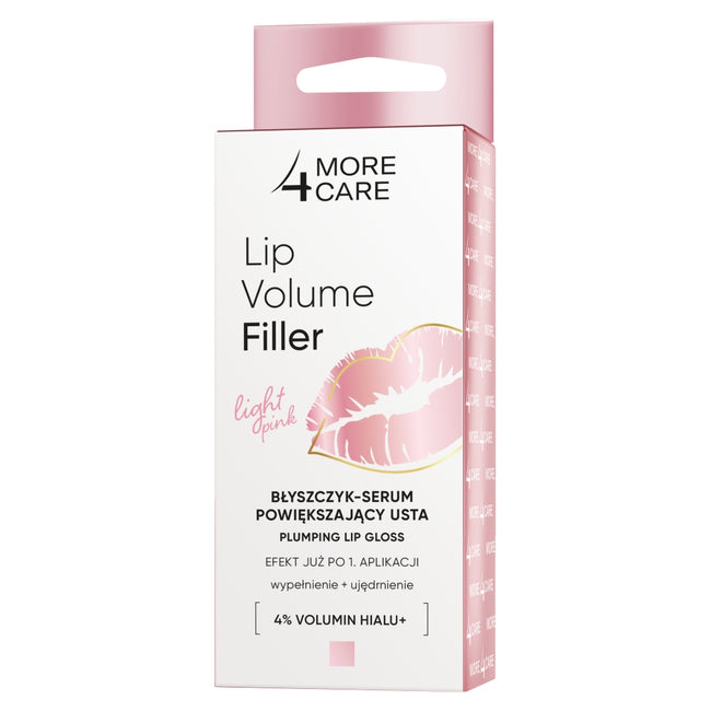 More4Care Lip Volume Filler błyszczyk-serum powiększający usta Light Pink 4.8g
