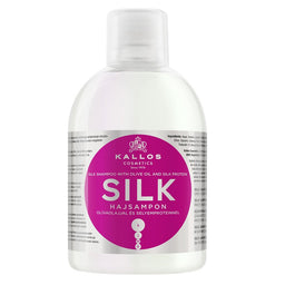 Kallos KJMN Silk Shampoo szampon do włosów z oliwą z oliwek i proteinami jedwabiu 1000ml