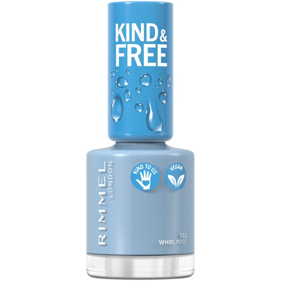 Rimmel Kind & Free wegański lakier do paznokci 152 Tidal Wave Blue 8ml