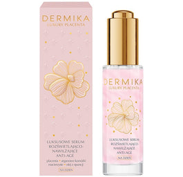 Dermika Luxury Placenta luksusowe serum rozświetlająco-nawilżające anti-age na dzień 30ml