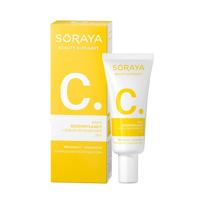 Soraya Beauty Alphabet Wit.C krem rozświetlający + serum witaminowe 2w1 30ml