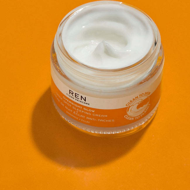 REN Overnight Glow Dark Spot Sleeping Cream rozjaśniający krem na noc 50ml