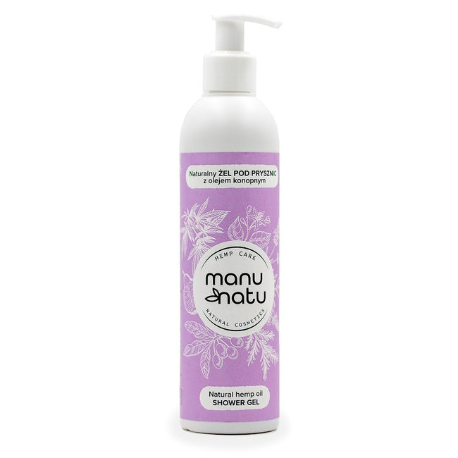 Manu Natu Natural Hemp Oil Shower Gel naturalny żel pod prysznic z olejem konopnym 300ml