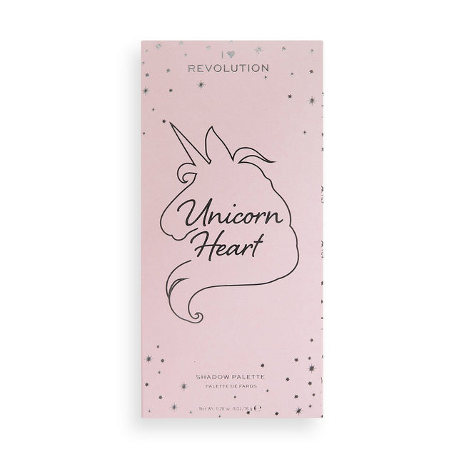 Makeup Revolution I Heart Revolution Unicorn Heart Glow Eyeshadow Palette paleta cieni do powiek 18g