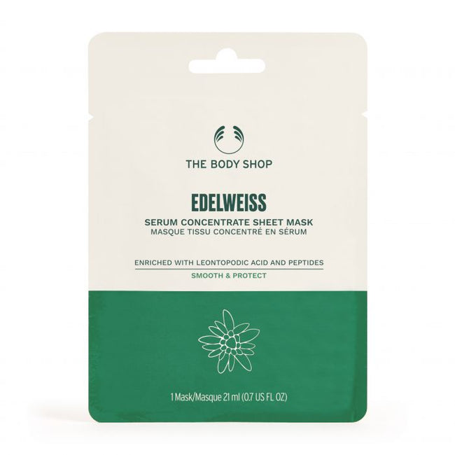 The Body Shop Skoncentrowana maska w płachcie z serum Edelweiss 21ml