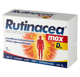 Rutinacea Max D3 suplement diety z witaminą D3 wspierający układ odpornościowy 60 tabletek