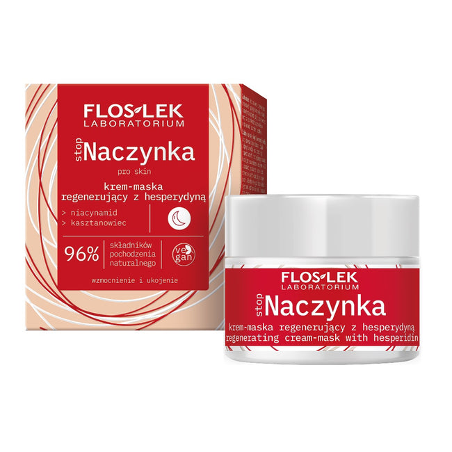 Floslek stopNaczynka krem-maska regenerujący z hesperydyną na noc 50ml