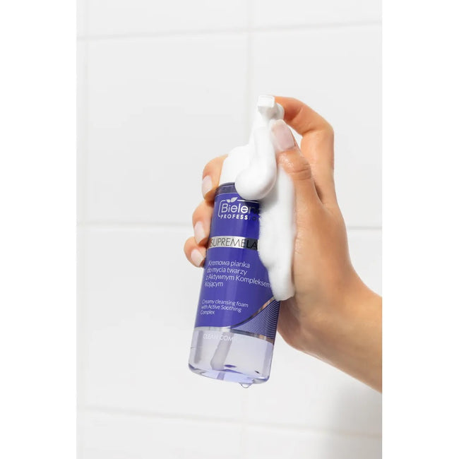Bielenda Professional SupremeLab Clean Comfort kremowa pianka do mycia twarzy z aktywnym kompleksem kojącym 150ml