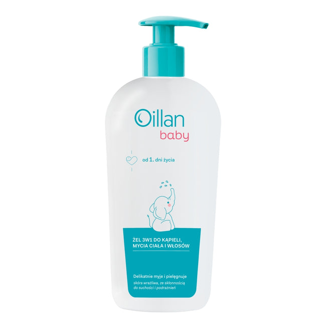 Oillan Baby żel 3w1 do kąpieli mycia ciała i włosów 750ml