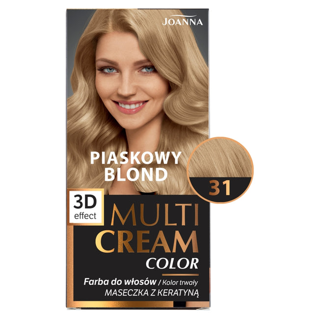 Joanna Multi Cream Color farba do włosów 31 Piaskowy Blond