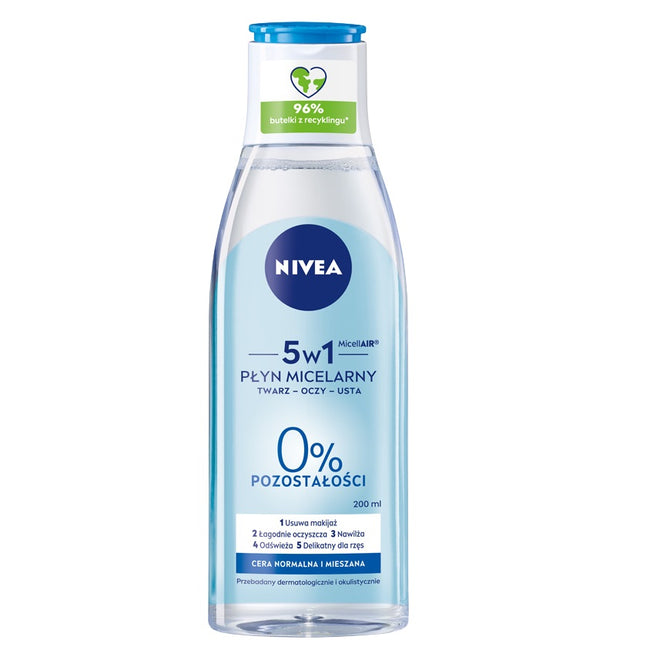 Nivea Fresh Care zestaw lekki odżywczy krem do twarzy 5w1 100ml + pielęgnujący płyn micelarny 200ml
