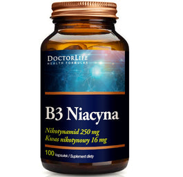 Doctor Life B3 Niacyna suplement diety 100 kapsułek