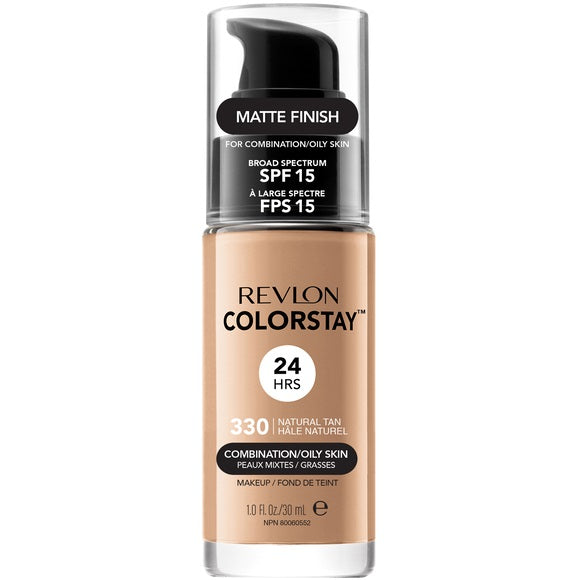 Revlon ColorStay™ Makeup for Combination/Oily Skin SPF15 podkład do cery mieszanej i tłustej 330 Natural Tan 30ml