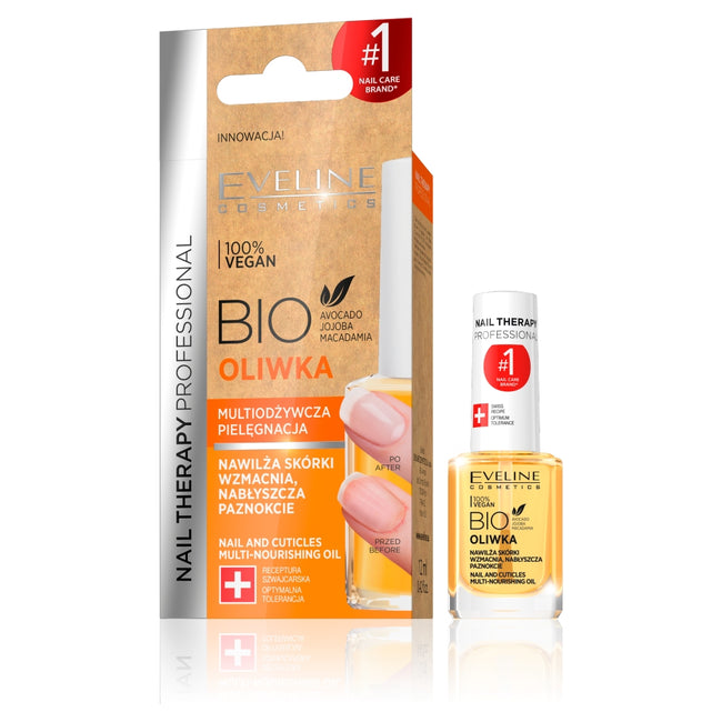 Eveline Cosmetics Nail Therapy Bio multiodżywcza oliwka do paznokci i skórek 12ml