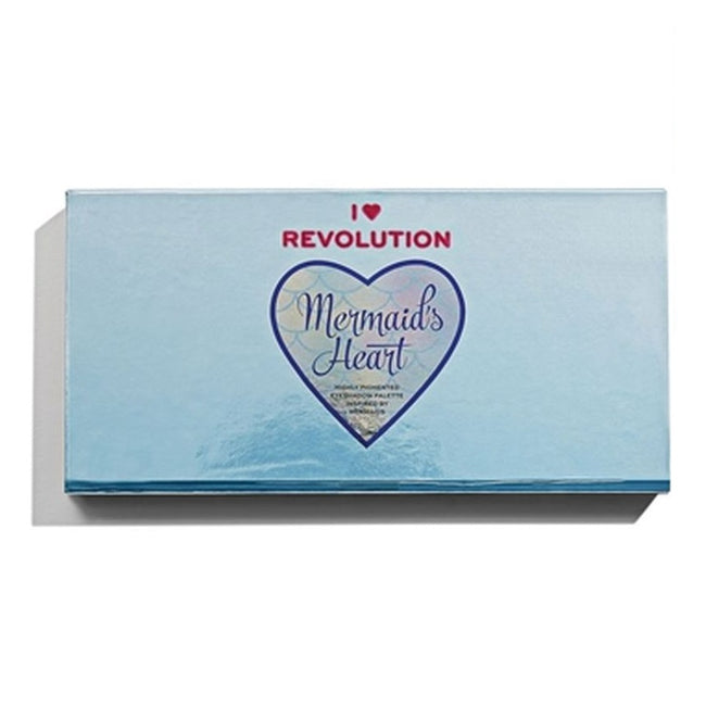 Makeup Revolution I Heart Revolution Highly Pigmented Eyeshadow Palette paleta cieni do powiek Mermaid's Heart 9g