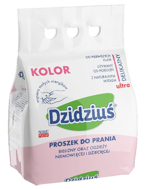 Dzidziuś Ultra delikatny proszek do prania bielizny oraz odzieży niemowlęcej i dziecięcej Kolor 3kg