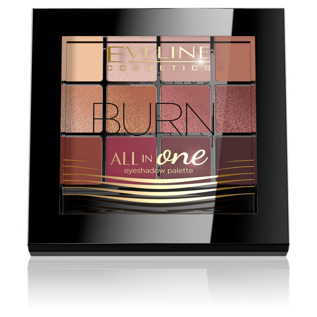 Eveline Cosmetics All In One Eyeshadow Palette paleta cieni do powiek 03 Burn 12g