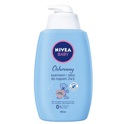 Nivea Baby ochronny szampon i płyn do kąpieli dla dzieci 2w1 750ml