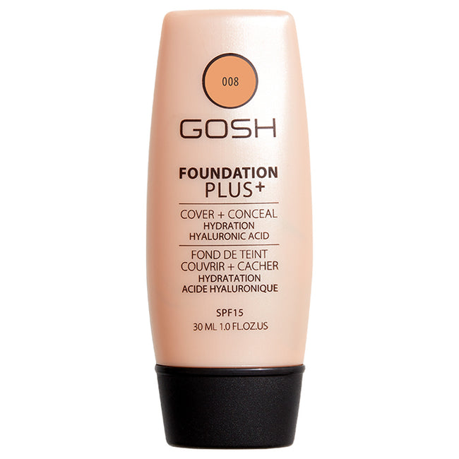 Gosh Foundation Plus+ kryjąco-korygujący podkład do twarzy 008 Golden 30ml