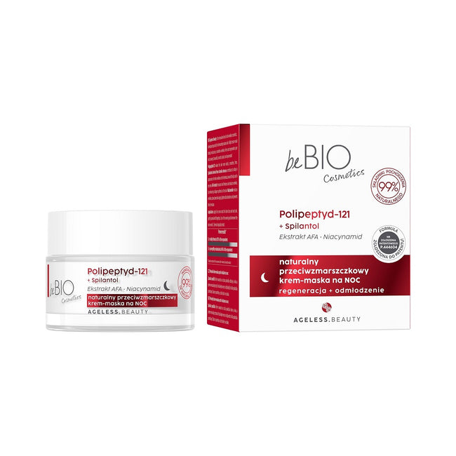 BeBio Ewa Chodakowska Ageless Beauty naturalny przeciwzmarszczkowy krem-maska na noc 50ml