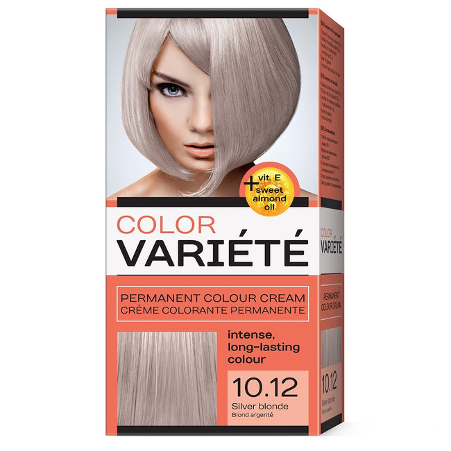 Chantal Variete Color Permanent Colour Cream farba trwale koloryzująca 10.12 Srebrzysty Blond 110g