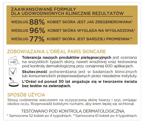 L'Oreal Paris Ekspert Wieku 70+ przeciwzmarszczkowy krem odżywczy na noc 50ml