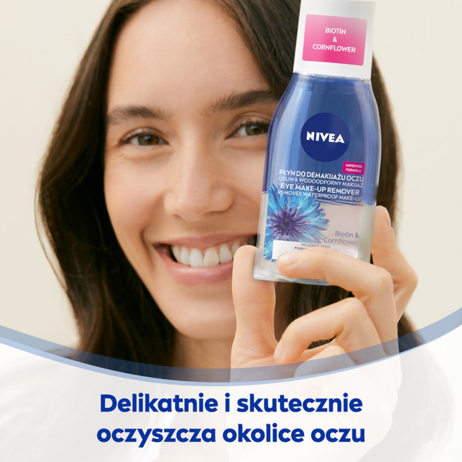 Nivea Dwufazowy płyn do demakijażu oczu Ekstrakt z Bławatka 125ml