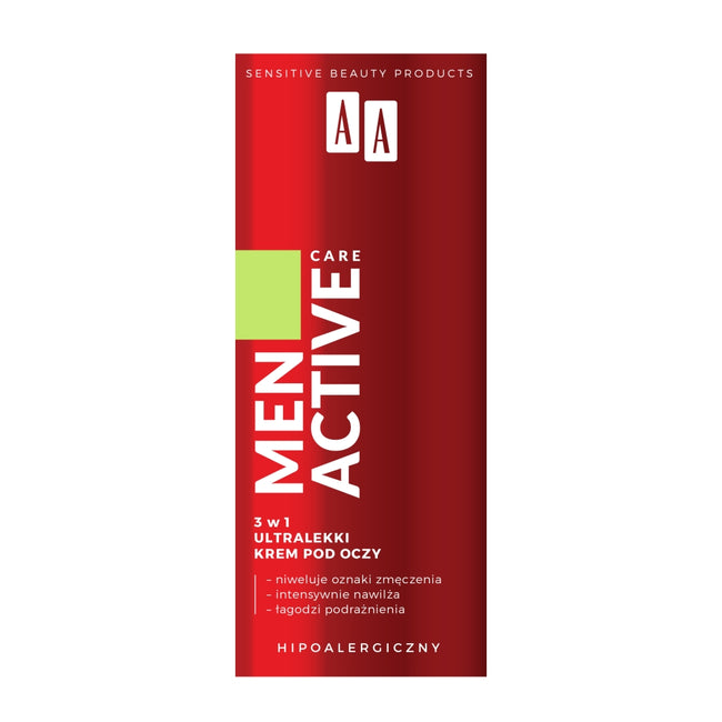 AA Men Active Care 3w1 ultralekki krem pod oczy 15ml