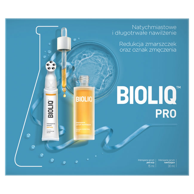 BIOLIQ Pro zestaw intensywne serum pod oczy 15ml + intensywne serum nawilżające 30ml