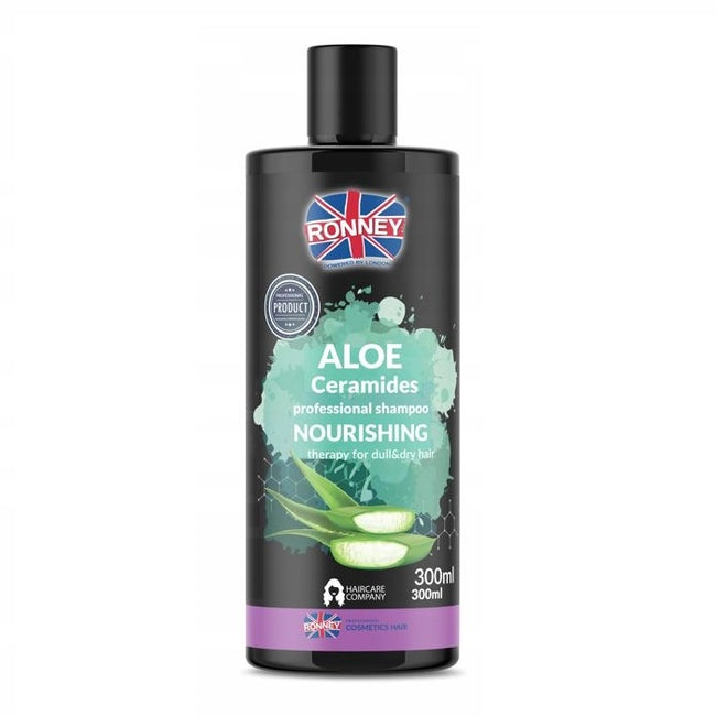 Ronney Aloe Ceramides Professional Shampoo Nourishing nawilżający szampon do włosów suchych i matowych 300ml