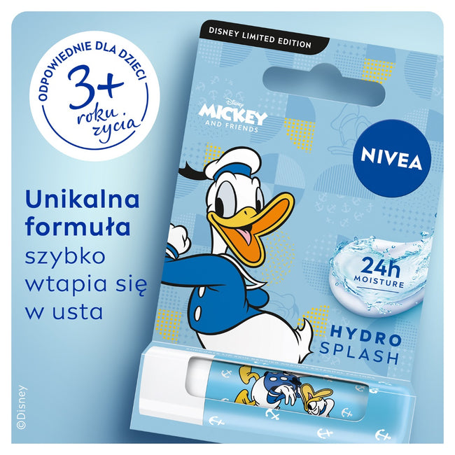 Nivea Donald Duck Disney Edition pielęgnująca pomadka do ust 4.8g