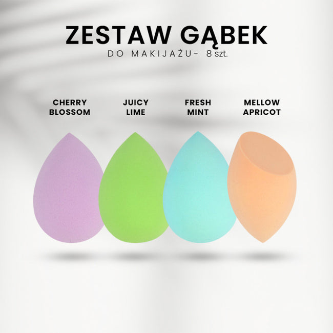 Donegal Blending Sponge gąbki do makijażu 8szt. 4344