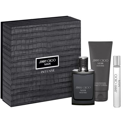 Jimmy Choo Man Intense zestaw woda toaletowa spray 100ml + miniatura wody toaletowej 7.5ml + balsam po goleniu 100ml