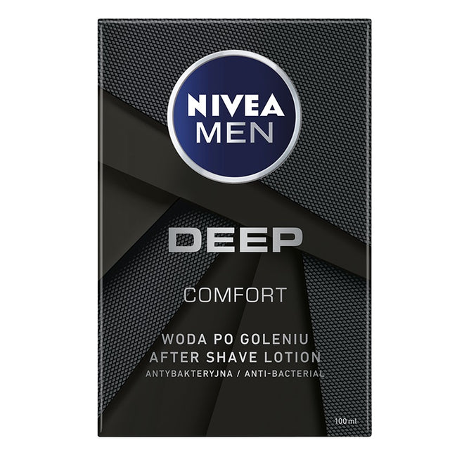 Nivea Men Deep Control zestaw żel pod prysznic 3w1 250ml + antyperspirant w kulce 50ml + antybakteryjna woda po goleniu 100ml + kosmetyczka