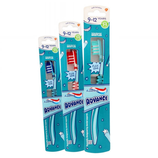 Aquafresh Advance szczoteczka do zębów dla dzieci 9-12 lat 1szt,
