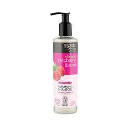Organic Shop Natural Volumising Shampoo naturalny szampon zwiększający objętość włosów Raspberry & Acai 280ml
