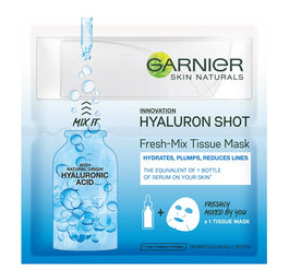 Garnier Fresh-Mix Tissue Mask nawilżająca maska w płachcie z kwasem hialuronowym 33g